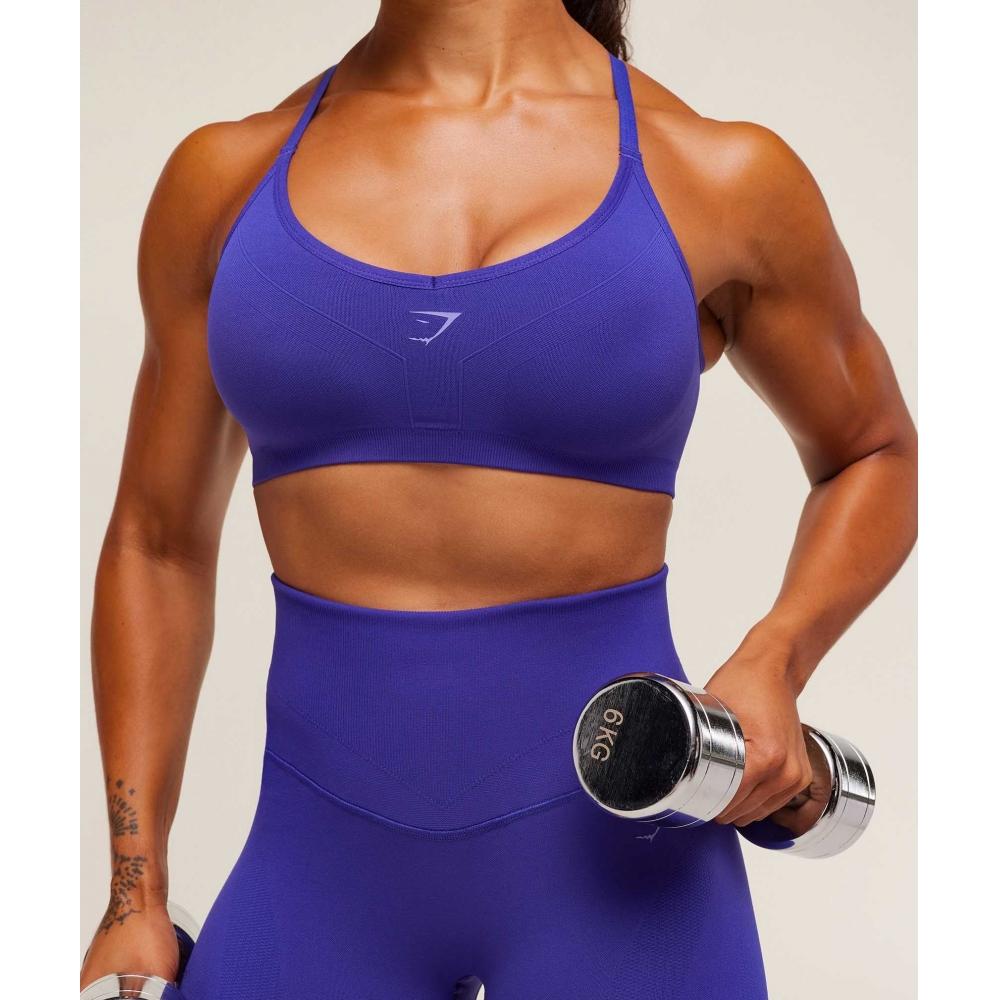 Gymshark Activate Seamless Bralette Cobalt Purple B2c4p Pbqf