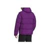 Adidas Originals Embroidered Logo Hooded Down Jacket With Zip Men Outerwear Purple H13575