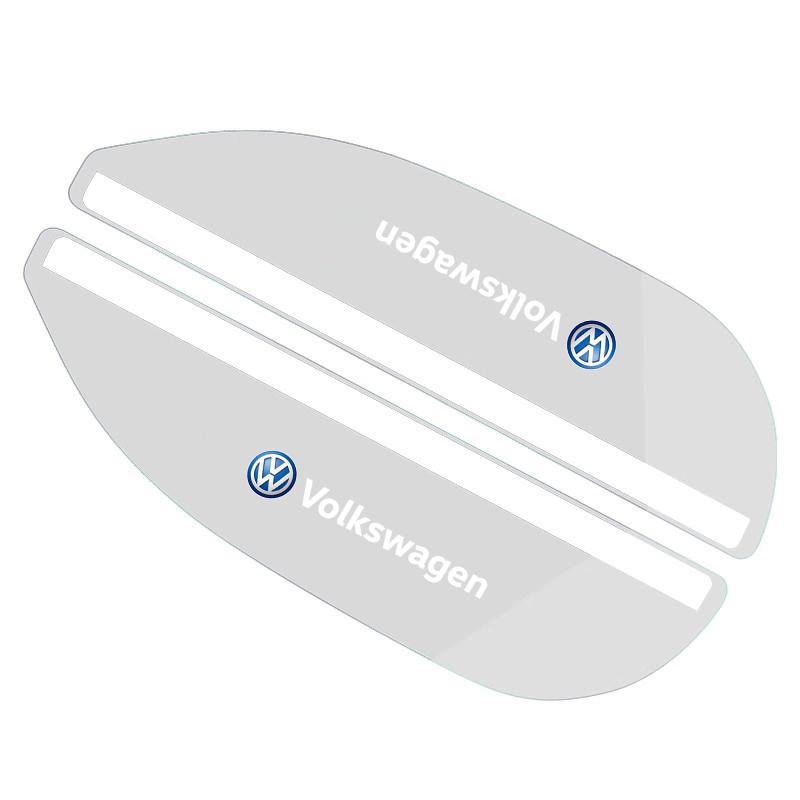 

2026 Hot For Volkswagen VW 2Pcs Car Rearview Mirror Rain Eyebrow Visor Covers For VW GTI Polo Golf Passat Tiguan Arteon Jetta Sc