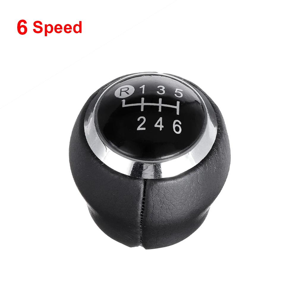 

6-ступенчатая автомобильная коробка передач, ручка переключения передач, чехол для рычага переключения передач, гандбольная черная кожаная версия, подходит для Toyota