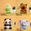 Cute Dinosaur Plush Toy With Cartoon Design And Keyring For Kids Gift