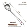 304 Stainless Steel Korean Style Children's Cartoon Soup Spoon - Cute & Colorful