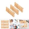 20pcs Wooden Peg Dolls Hand Painting Set DIY Crafts Toy Home Decor Art Gift