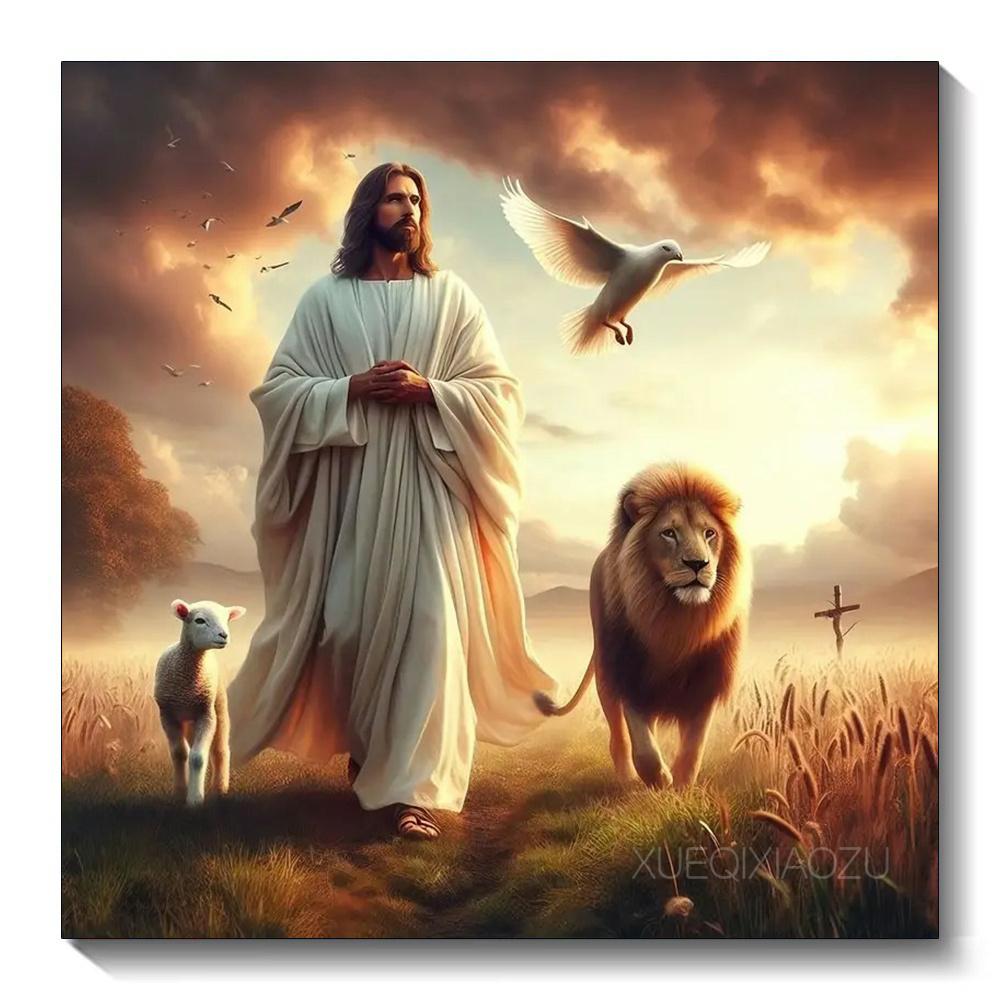 Jesus Religion Diamond Painting Cross Stitch Kits Mosaic Embroidery Home Decoration 5D DIY Art New Arrivals