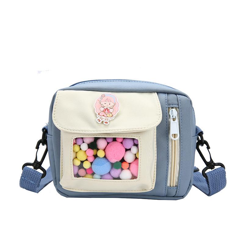 Mobile Phone Bag Canvas Women's Shoulder Messenger Bag College Student 2025 New Fashion Cute Small Bag