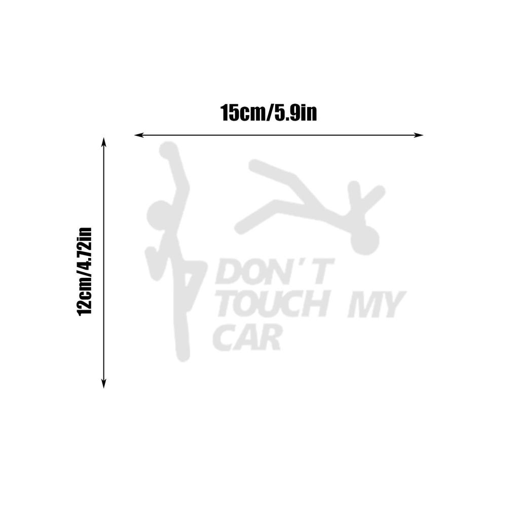 Vziguhk Berühre mein Auto nicht Aufkleber, Berühre mein Auto nicht Sticker, Berühre mein nicht