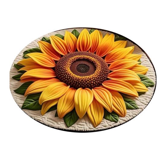 Tapete Floral Visual 3D Tapete Redondo Floral Tapete de Sala de Estar Pavão Tapete de Área Antiderrapante para Quarto Banheiro Porta Cozinha Decoração