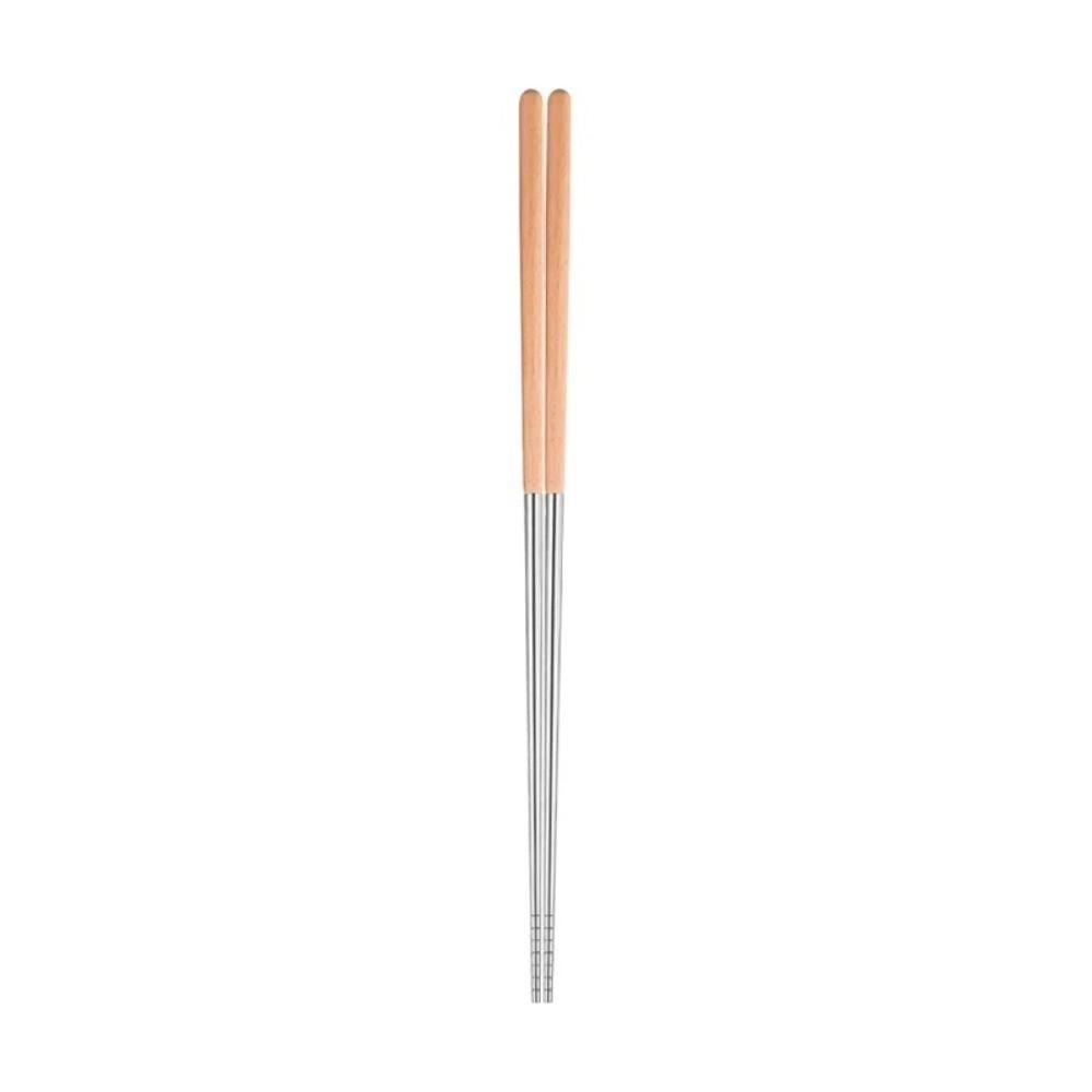 316 Stainless Steel Chinese Chopsticks Heat Resistant Metal Chopstick  Kitchen Tools