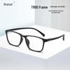 Ultra-Light TR90 Square Eyeglass Frames - Women's Prescription or Men's Blue Light Blocking Option