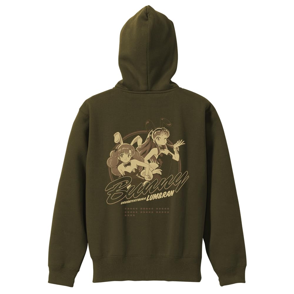 [Official] COSPA Urusei Yatsura TV Anime  Urusei Yatsura  Bunny Girl Lum  & Ran Zip Hoodie MOSS L Size