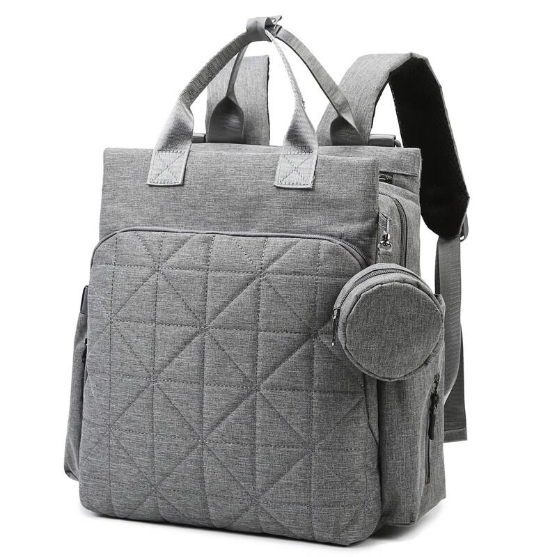 Gongziyu Diamond Lattice Embroidered Multifunctional Mommy Bag