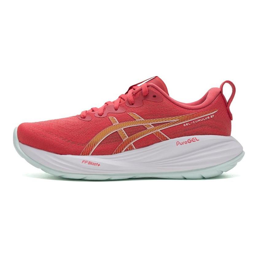 Asics Gel Cumulus 27 Koyu Pembe Kil Kadın Spor Ayakkabıları Krem 1012B772-701
