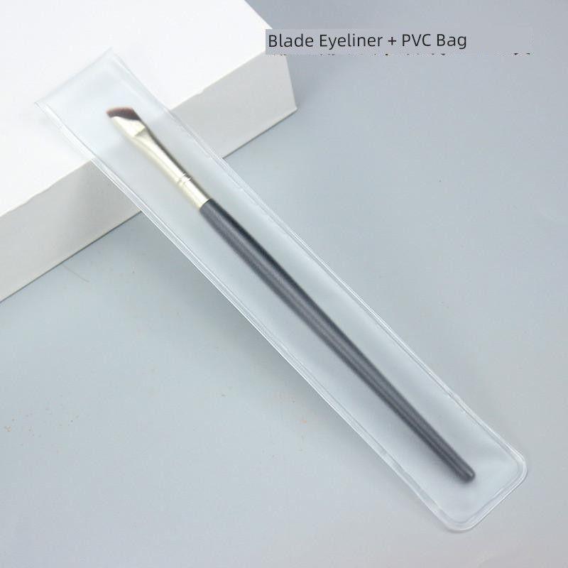 

Кисть для контура глаз-серпа Новинка Волос пони Одинарная Кисть для макияжа из шерсти животных со скошенным краем для коррекции Растушевка для глаз Инструменты для макияжа Sickle Eyeliner Brush PVC Pack