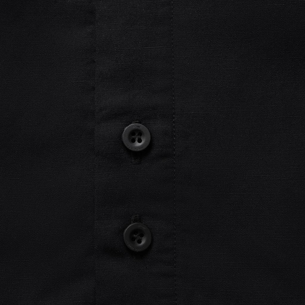 Li Ning X Jackie Chan Collaboration Kung Fu Series Comfortable Simple Solid Color Loose Fit Polo Shirt Men shirts Black ASHV025-1