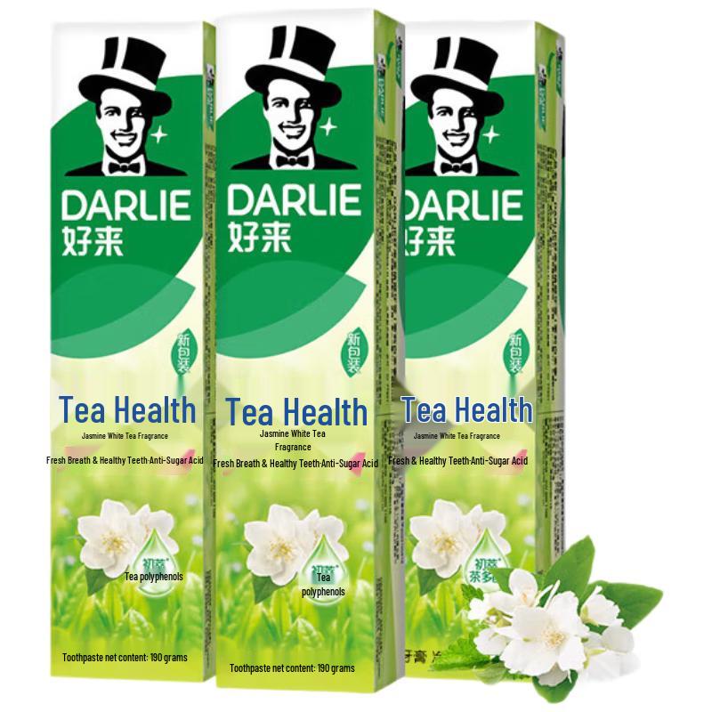

Darlie Tea Care Toothpaste, Jasmine White Tea, 3x190g