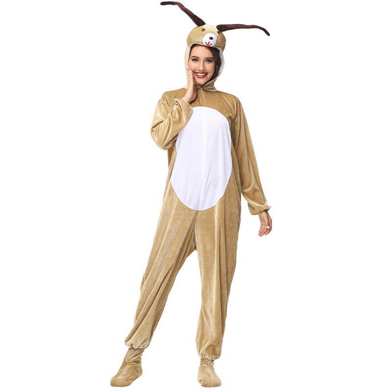 New Halloween animal cartoon goat anthropomorphic dance costume drama stage performance costume onesie