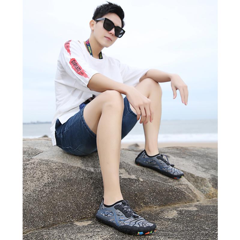 Summer Upstream Wading Shoes Five Fingers Beach Barefoot Colorful Sandals Men Women Pool Swimming Portable Aqua Sneakers Unisex