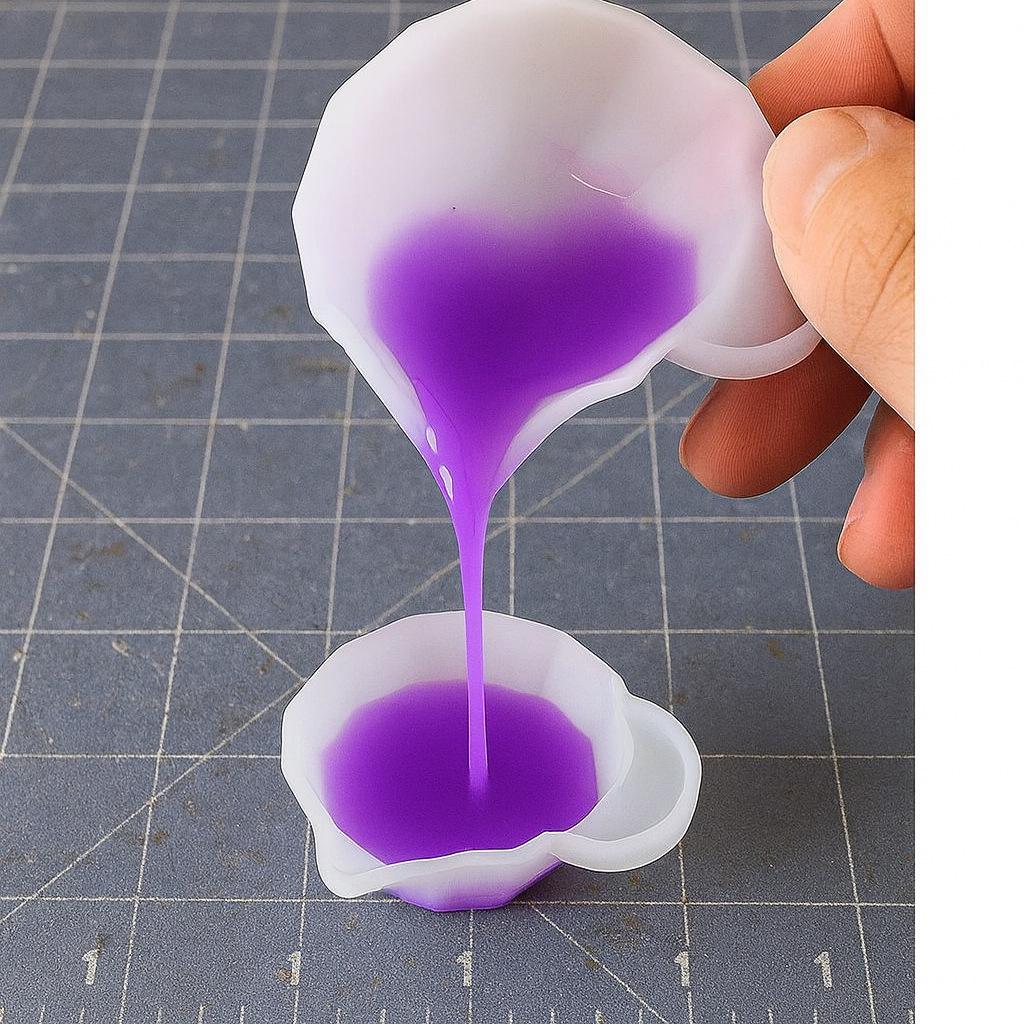 Treasure Bowl DIY Crystal Epoxy Silicone Measuring & Mixing Cup Mold