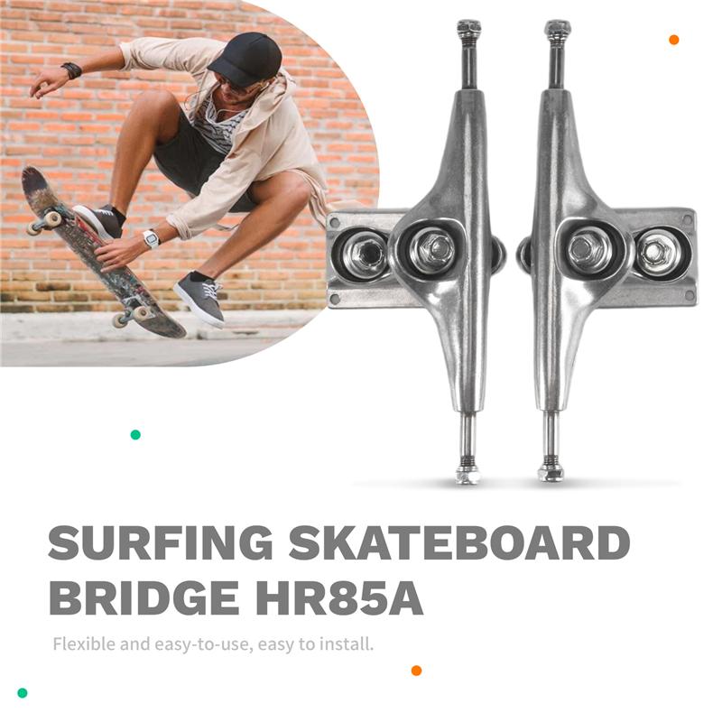 Ac29-Double Floor Longboard Trucks 1Pair 6.25Inch Skateboard Bracket Rear Truck HR85A