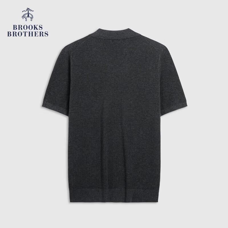

Мужская хлопковая пике футболка-поло Brooks Brothers с воротником-стойкой и принтом чайки L