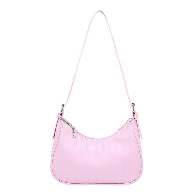 Elegant Black Pu Crescent Bag Fashionable Shoulder Bag For Trendy Casual Outings