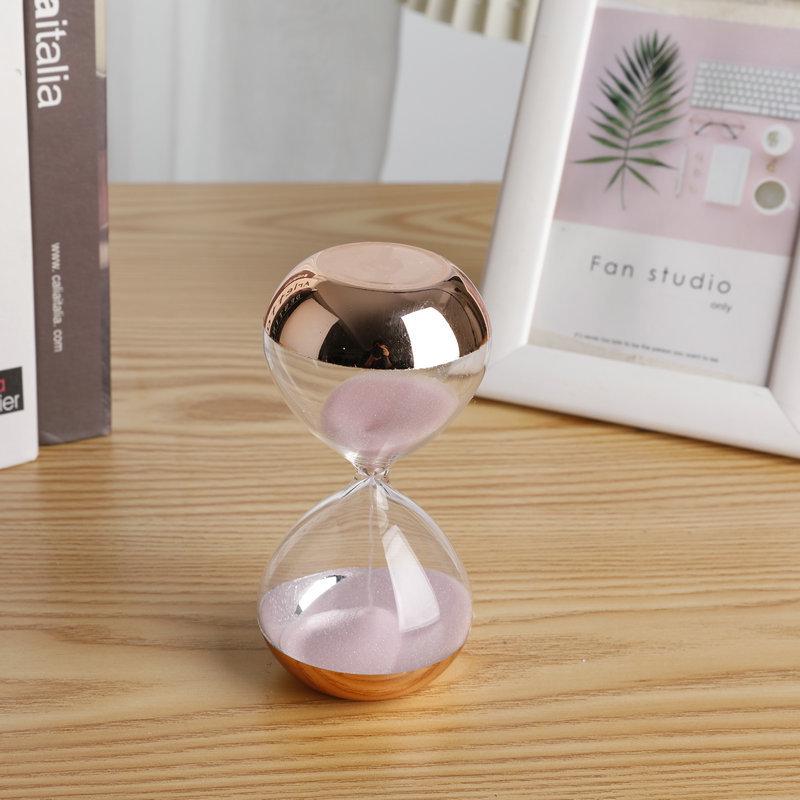 Modern Minimalist 10-Minute Transparent Hourglass Timer Ornament