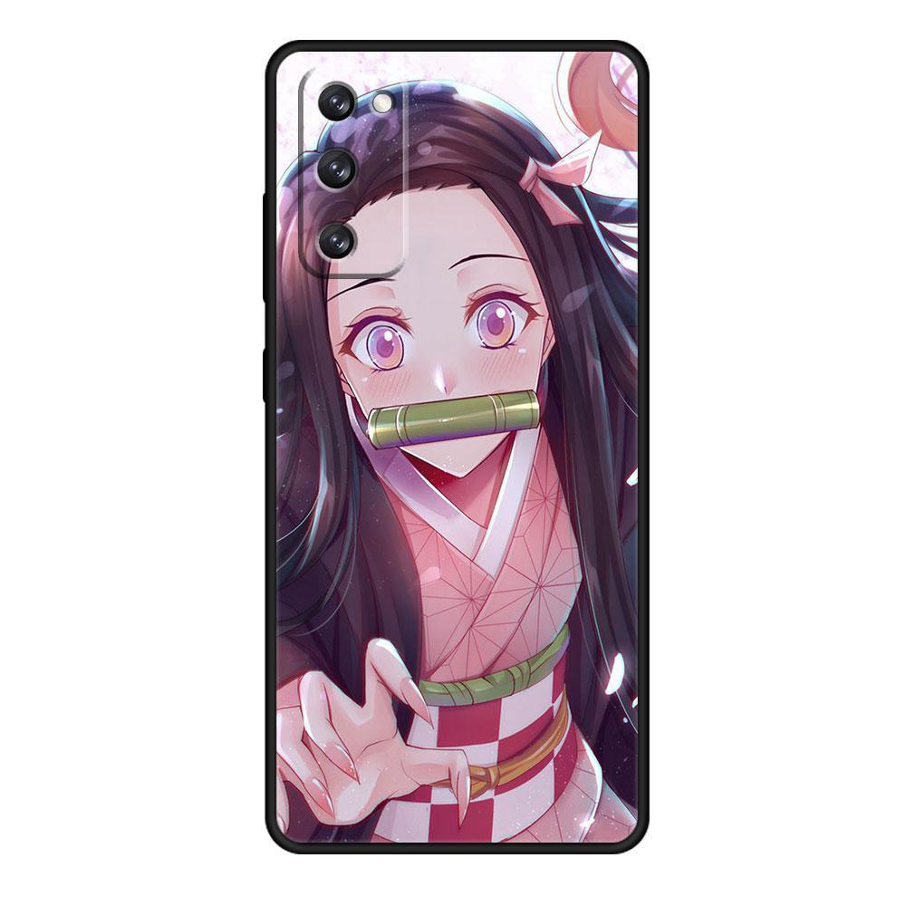 Fall Dämon Slayer Nezuko Anime Für Samsung S9 S10 S8 S22 Ultra 5G S20 FE 2022 S10e S7 S21 Plus Mobiltelefon