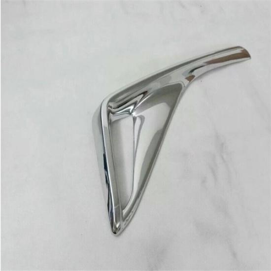 Chrome 2Pcs Rear Fog Lamp Bumper Light Cover Trim For Toyota C-Hr Chr 2018-