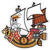 OPS-68 Sunny 2 ONE PIECE Panson Works Collaboration Sticker Mini Official Merchandise