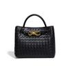 Modische und elegante Damenhandtasche mit Schleife, handgewebtem Metall und lässiger Umhängetasche mit großem Fassungsvermögen für eine Schulter