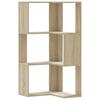 Corner Bookshelf 3 Shelves, Decorative Display Rack, 50x50x102cm