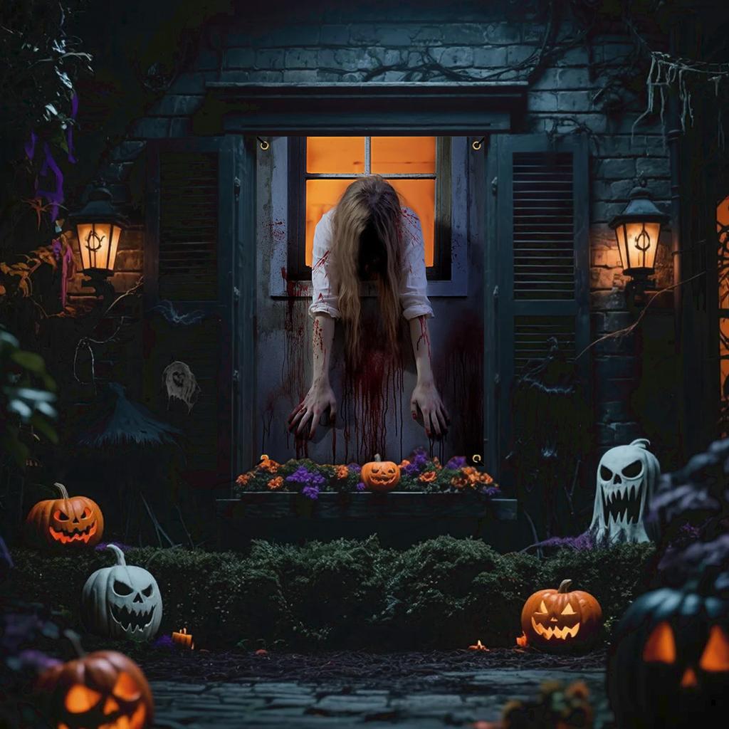 Spooky Halloween Atmosphere – Transform Any Space Into A Haunted Party With These Eerie Halloween Curtains