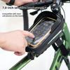 RZAHUAHU Bicycle Bag Waterproof Touch Screen Cycling Bags MTB Bike Top Front Tube Frame Bag 7.0inch Phone Case Bike Accessories