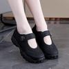 Velcro Women's Shoes Women's Spring and Summer New Mary Jane Sneakers Women's Versatile Platform Mother Shoes
