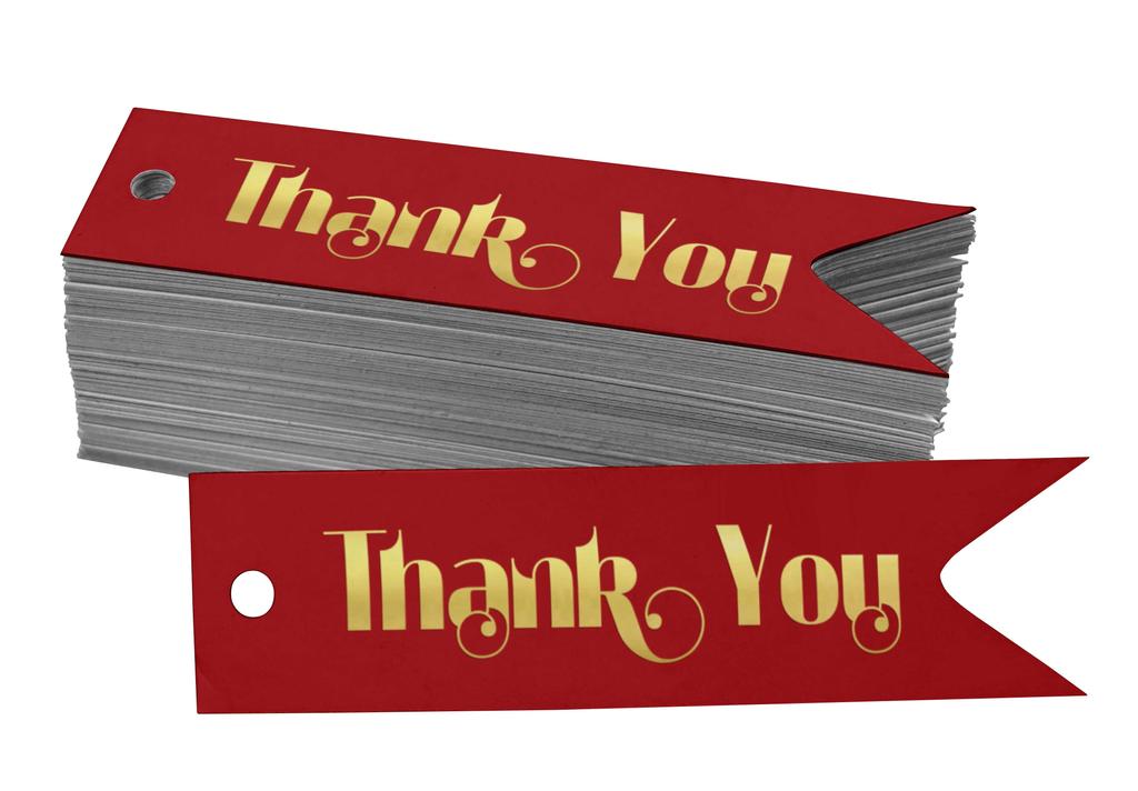 Inkdotpot Gold Foil Paper Hang Tags Thank You Bridal Shower Favor Tags 100