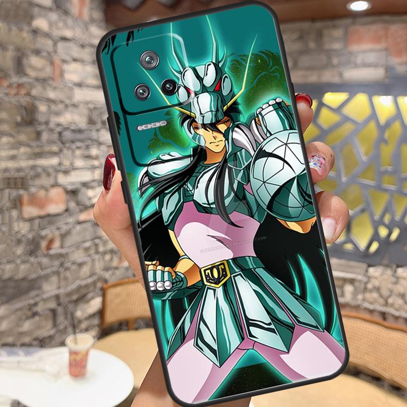 Saint Seiya Shiryu Case For Xiaomi 14T Pro 13T 11T 12T 13 14 15 Ultra POCO X6 X7 Pro X3 X5 M6 F5 F6 Pro Cover