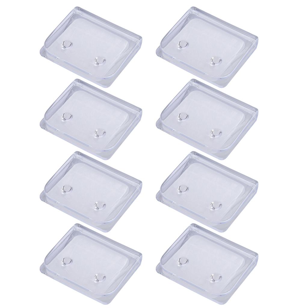 2/4/8Pcs Clear Shower Splash Clips Windproof Splash Curtain Clamps Shower Splash Guard Self Adhesive Curtain Holder