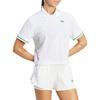 adidas Originals Polo a Maniche Corte a Righe Vestibilità Ampia Top da Donna Bianco JM4734