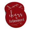 Inkdotpot Pack Of 100 Real Gold Foil Paper Tags Cheers To Retirement Favor Hang