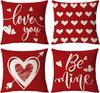 Happy Valentine's Day pillowcase red love hug pillowcase wedding anniversary cushion cover home outdoor sofa