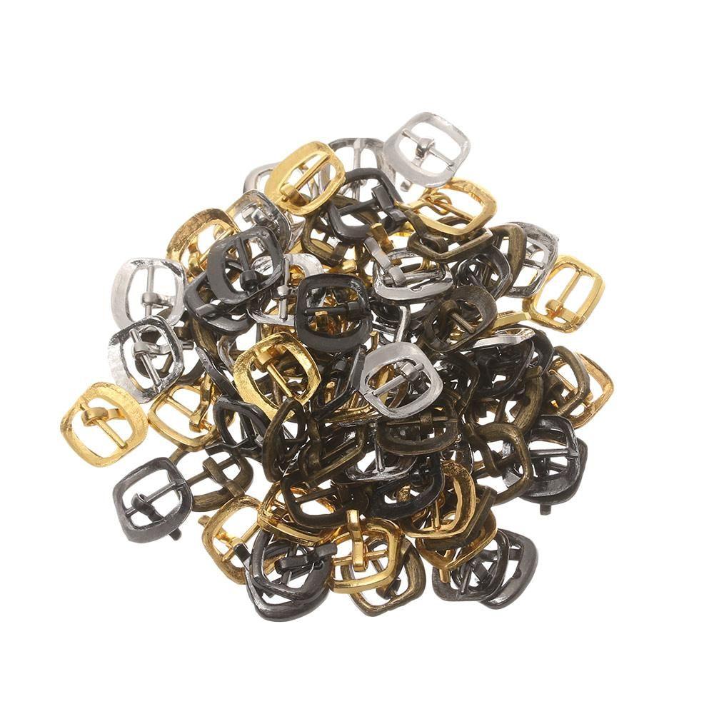 7mm 4 Colors Mini Ultra-small Diy Dolls Buckles Doll Bags Accessories Belt Buttons Tri-glide Buckle