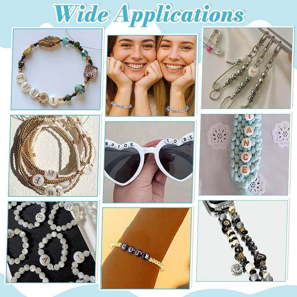 26Pcs 26 Styles Stainless Steel Beads Flat Round with Letter A~Z Stainless Steel Color 7mm Hole: 1.6mm 1pc/style