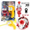 Gf Alloy Combat Gyro Geometric Flywheel Assembly Gyro Toy Handle Ruler Launcher Set