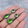Peridot Gemstone Handmade 925 Sterling Silver Jewelry Earring 2.56" M-343