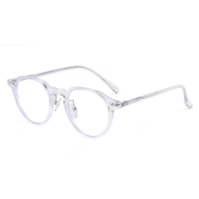 Rivet Frame Blue Light Blocking Oval Nearsighted Glasses For Women Fashion  Myopia Photochromic Eyeglasses -0.5 -0.75 To -6
