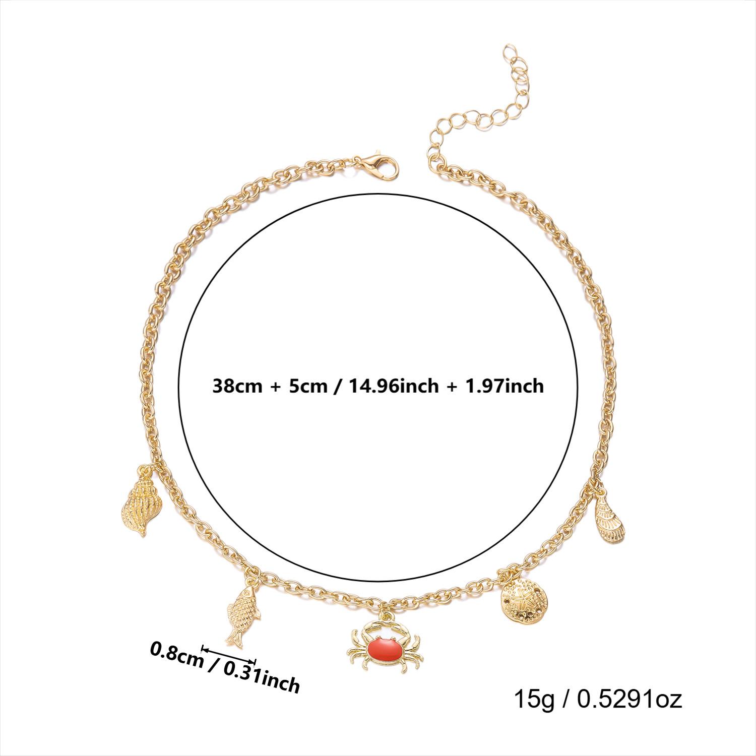 

New Bohemian Ocean-Themed Creative Necklace for Women with Starfish and Shell Pendant Design 2