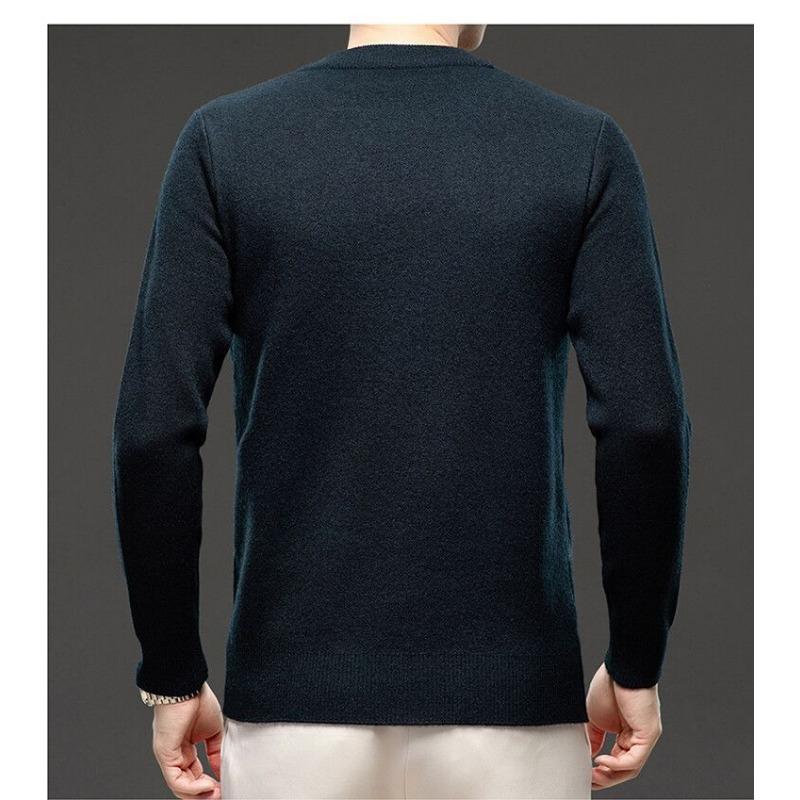 Heren Herfst en Winter Halfcoltrui Onderkleding Trui Contrasterende Kleur Pullover Modieuze Casual Top