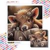 New Arrival 5D DIY Full Circle Diamond Painting "Cute Calf" Embroidery Cross Stitch Home Decor Gift