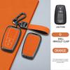 For S4 Camry CHR Corolla RAV4 Avalon Land Cruiser Prado Prius Carbon Fiber Smart Remote Key Fob Case Cover Keychain Holder JH4