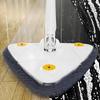 Rotating flat triangular mop, white